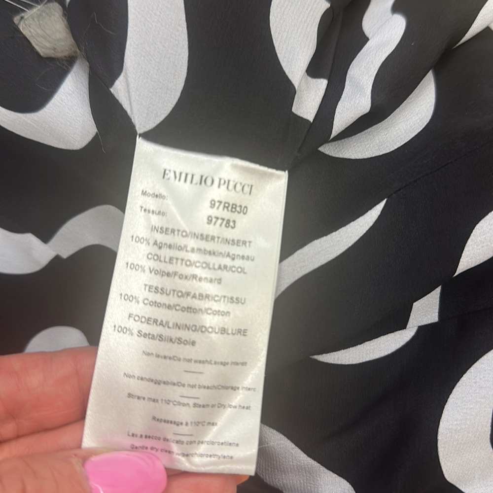 Emilio Pucci Army Color utility jacket with Fox Collar/M -40 - Picture 10 of 10